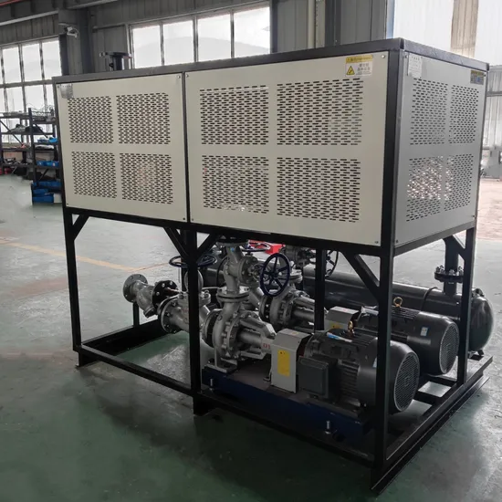 Aquecedor de óleo térmico montado em patim para máquina de prensagem a quente, forno de óleo de transferência de calor