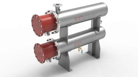 Aquecedor em linha do processo de circulação de oleoduto líquido de óleo lubrificante horizontal para indústria